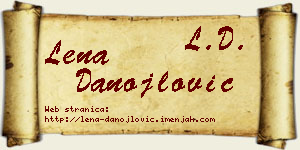 Lena Danojlović vizit kartica
